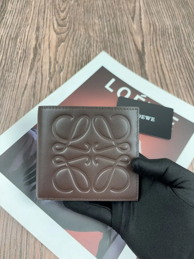 Loewe Brown Leather Bifold Wallet