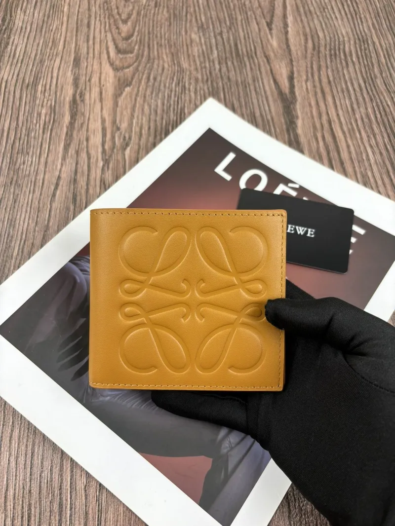 Loewe Tan Leather Bifold Wallet 191