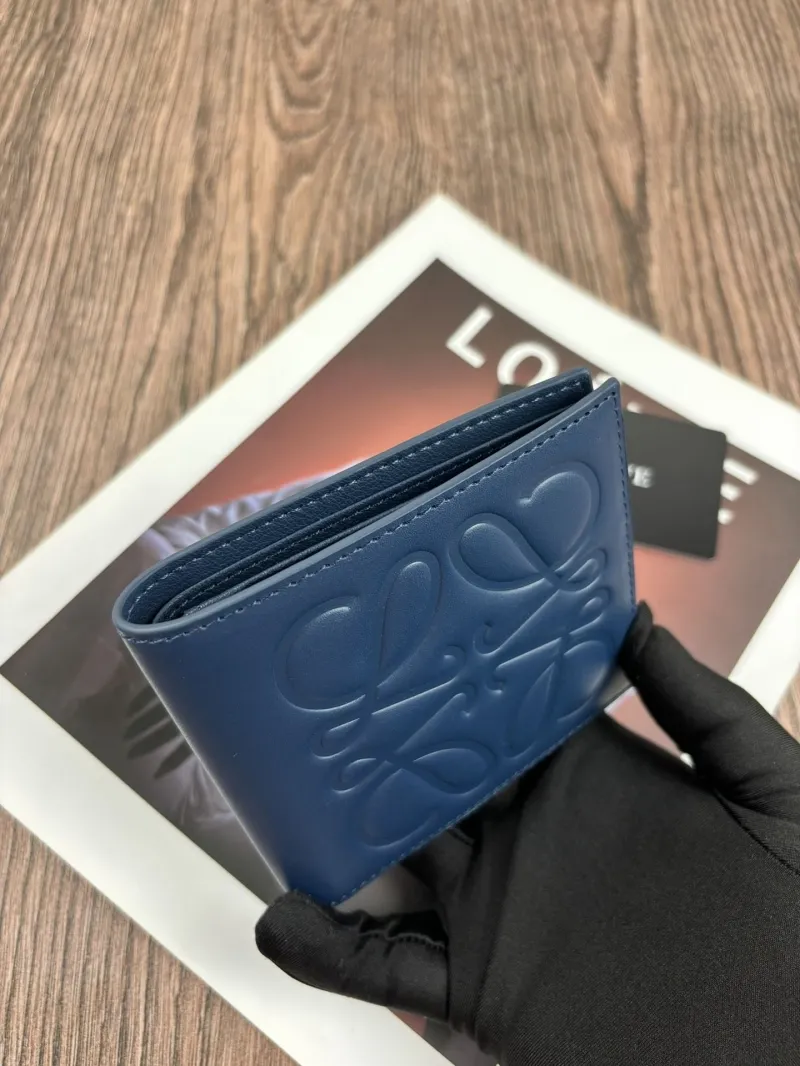 Alternative view of Loewe Blue Leather Bifold Wallet 192