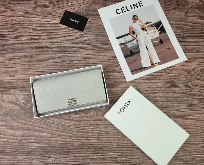 LOEWE Light Gray Long Wallet 193 - Image 3