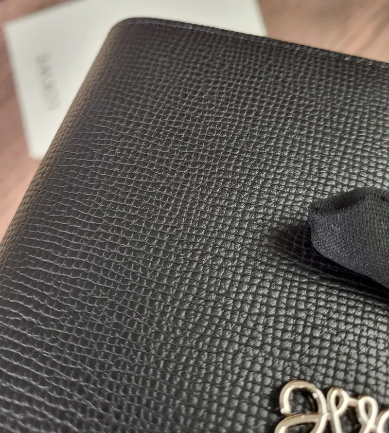 LOEWE Black Long Leather Wallet - Image 9