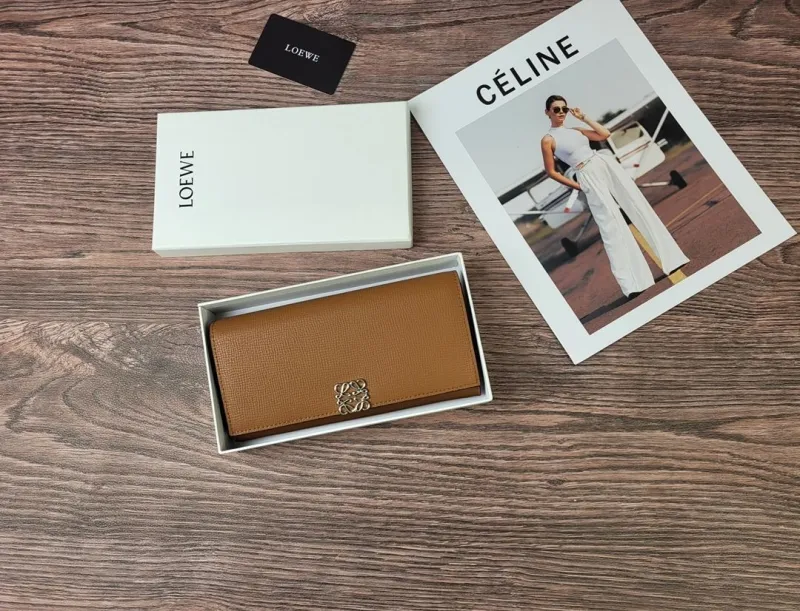 Alternative view of Loewe Brown Leather Long Wallet