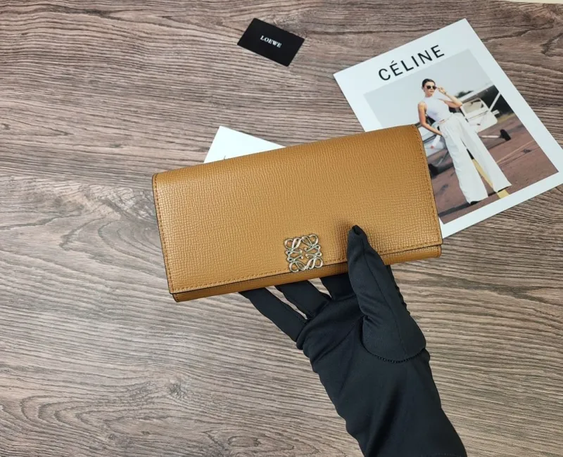 Loewe Brown Leather Long Wallet - Image 3