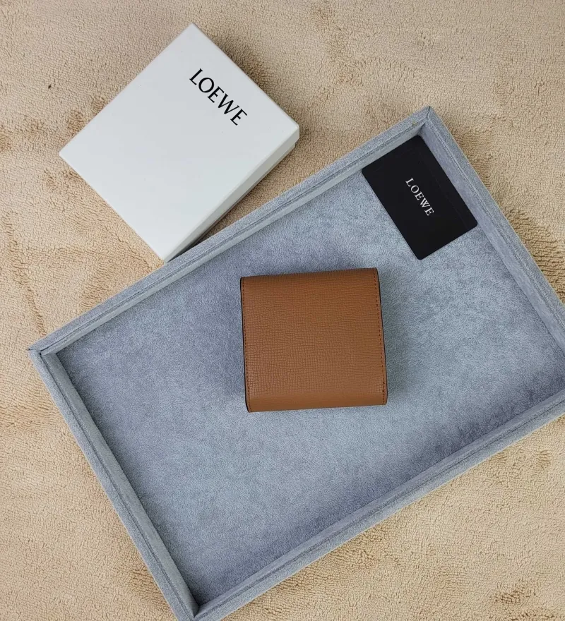 Alternative view of LOEWE Brown Leather Trifold Wallet SKU 203