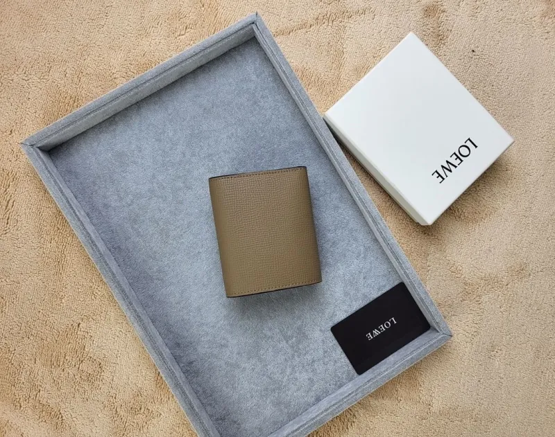Alternative view of LOEWE Taupe Leather Bifold Wallet 209