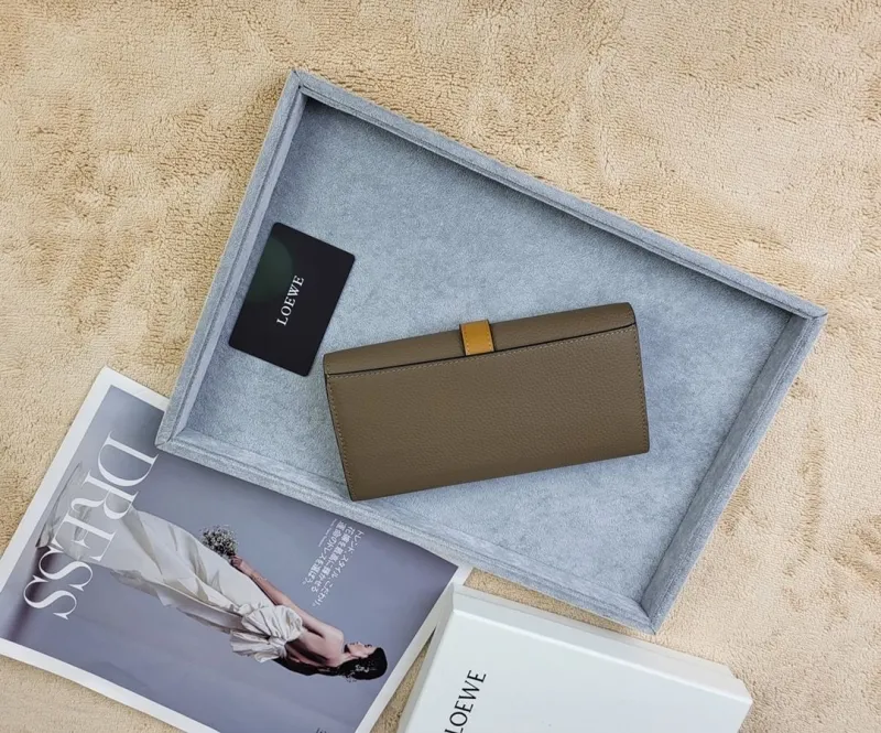 Alternative view of LOEWE Brown Leather Long Wallet 210