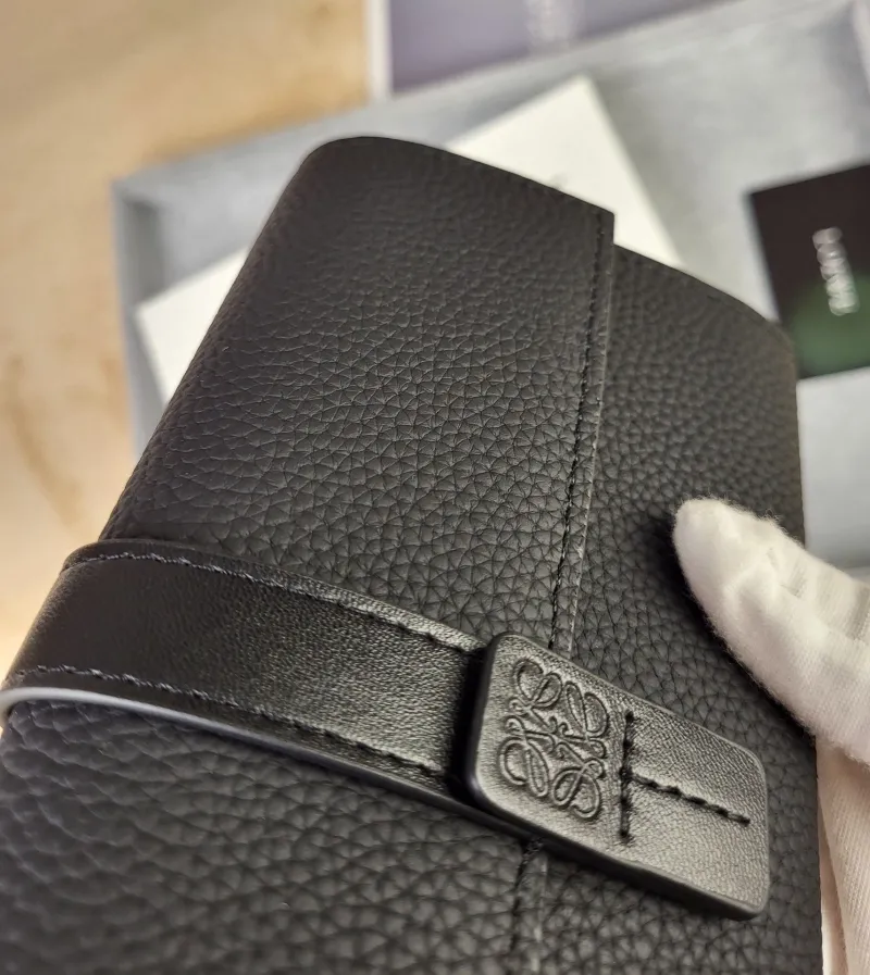 LOEWE Black Long Leather Wallet 212 - Image 6
