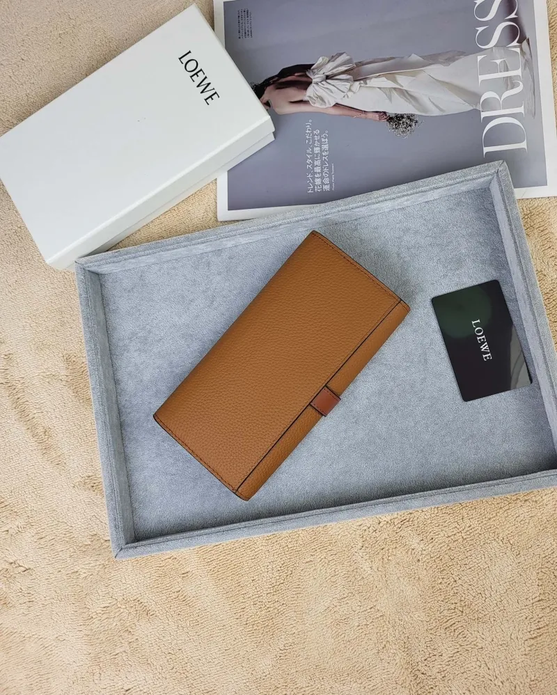 Alternative view of LOEWE Brown Long Leather Wallet 215