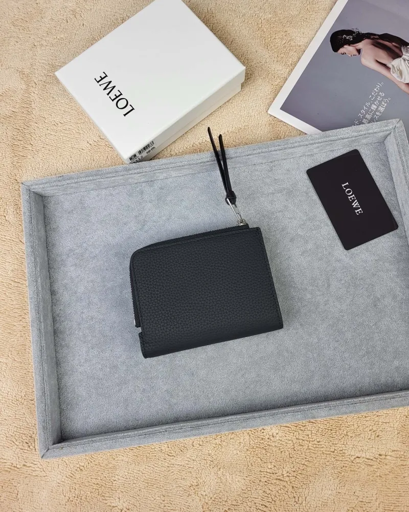 Alternative view of LOEWE Black Leather Wallet 216