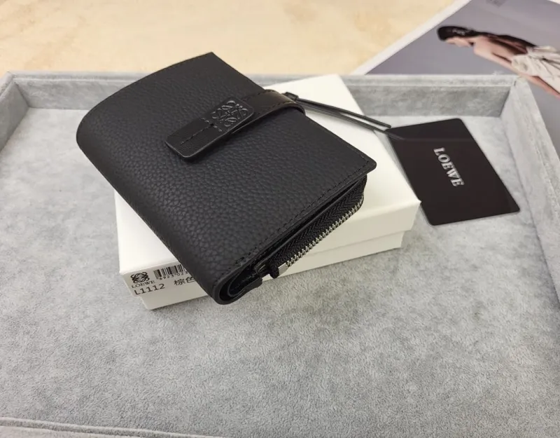 LOEWE Black Leather Wallet 216 - Image 4