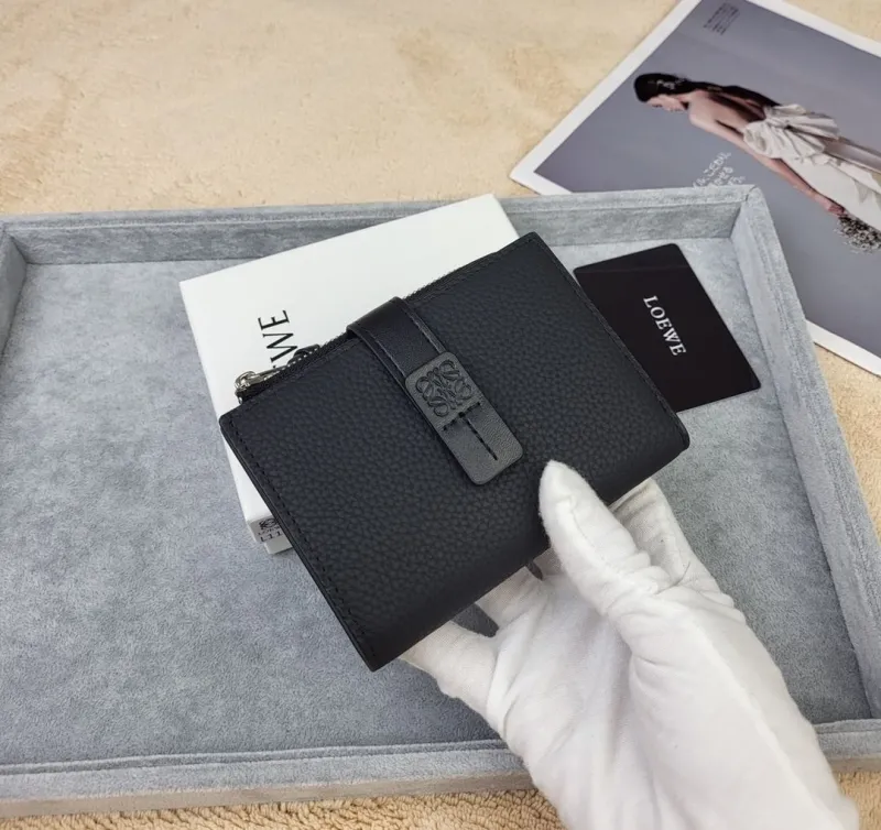 LOEWE Black Leather Wallet 216 - Image 5