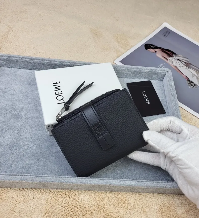 LOEWE Black Leather Wallet 216 - Image 7