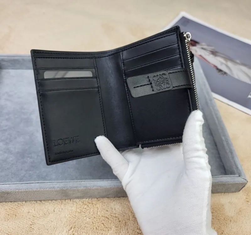 LOEWE Black Leather Wallet 216 - Image 8