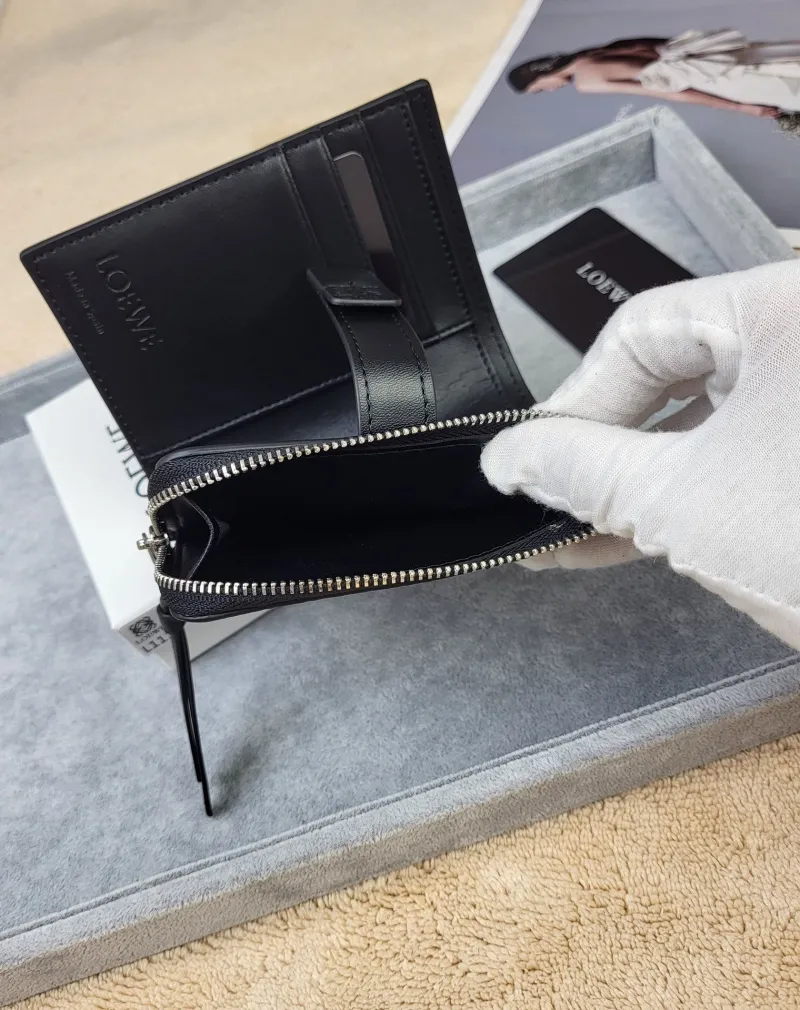 LOEWE Black Leather Wallet 216 - Image 9