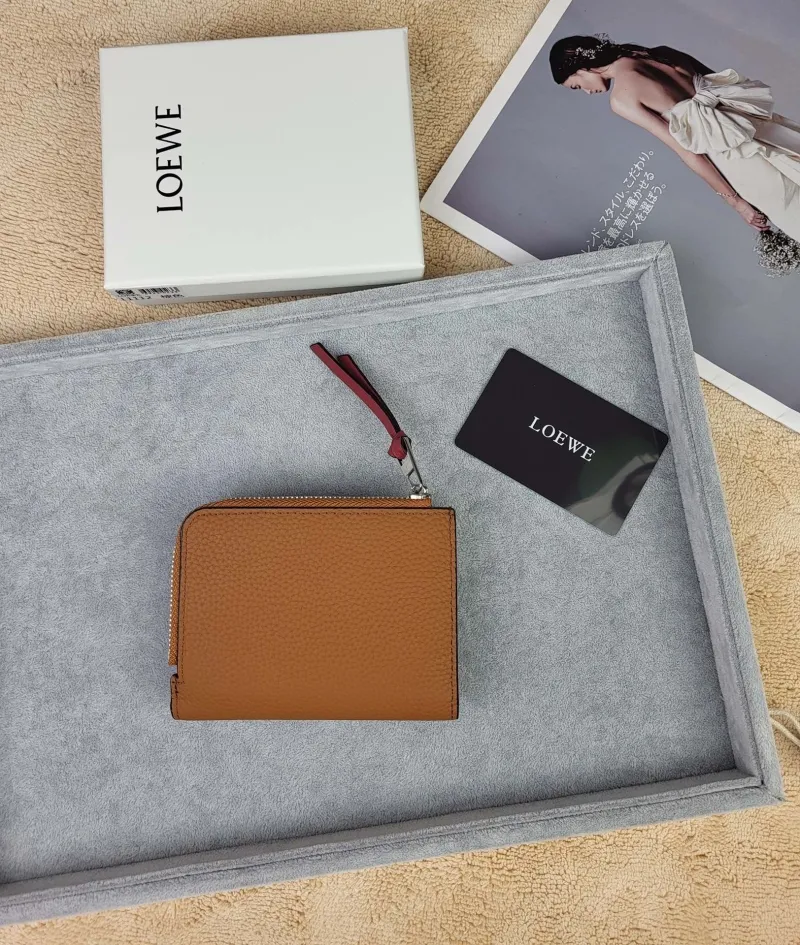 Alternative view of LOEWE Brown Leather Compact Wallet