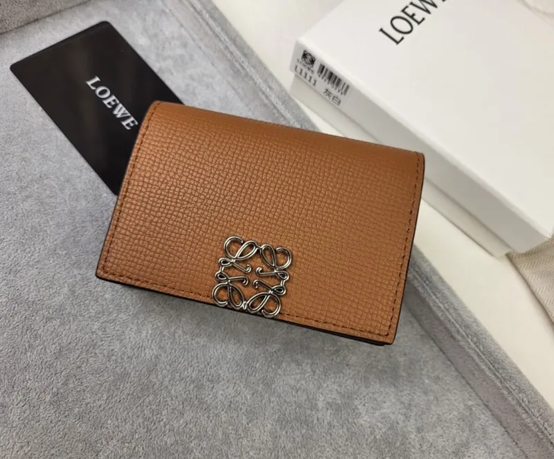 Alternative view of LOEWE L1111 Brown Leather Wallet