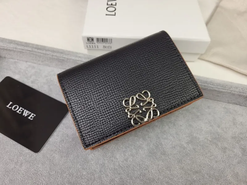 Alternative view of LOEWE Black Mini Leather Wallet