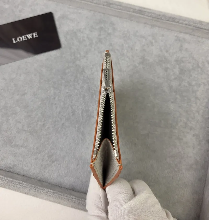 LOEWE L1109 Light Gray Zip Card Holder - Image 6