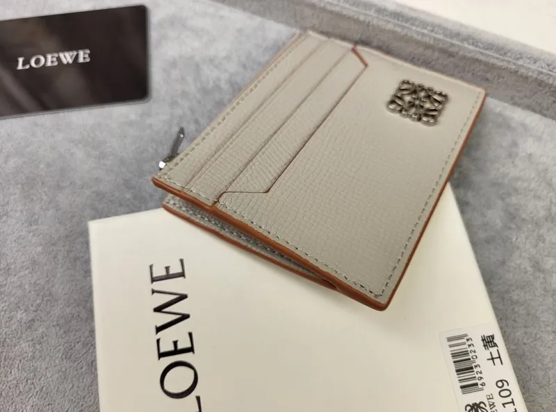 LOEWE L1109 Light Gray Zip Card Holder - Image 9
