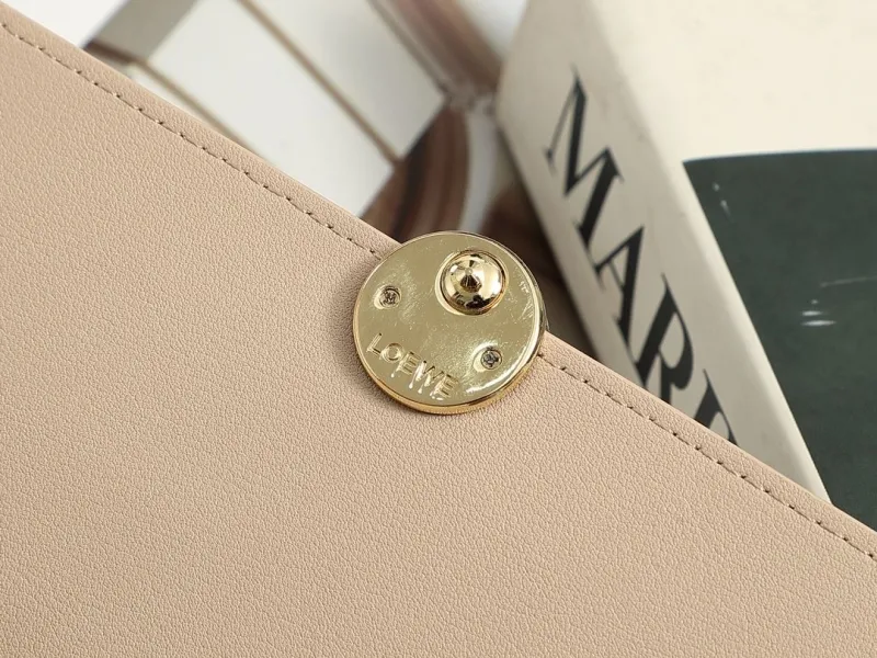 LOEWE Beige Long Leather Wallet 291 - Image 7