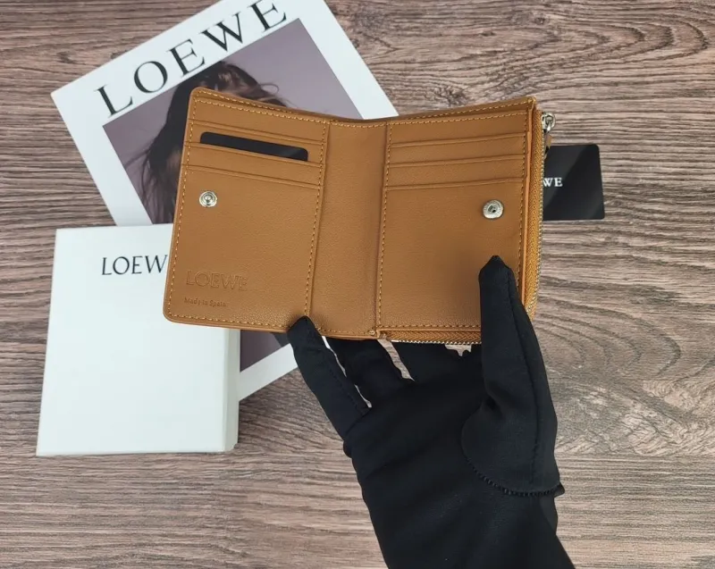 LOEWE Tri-Color Zip Around Wallet - Image 6