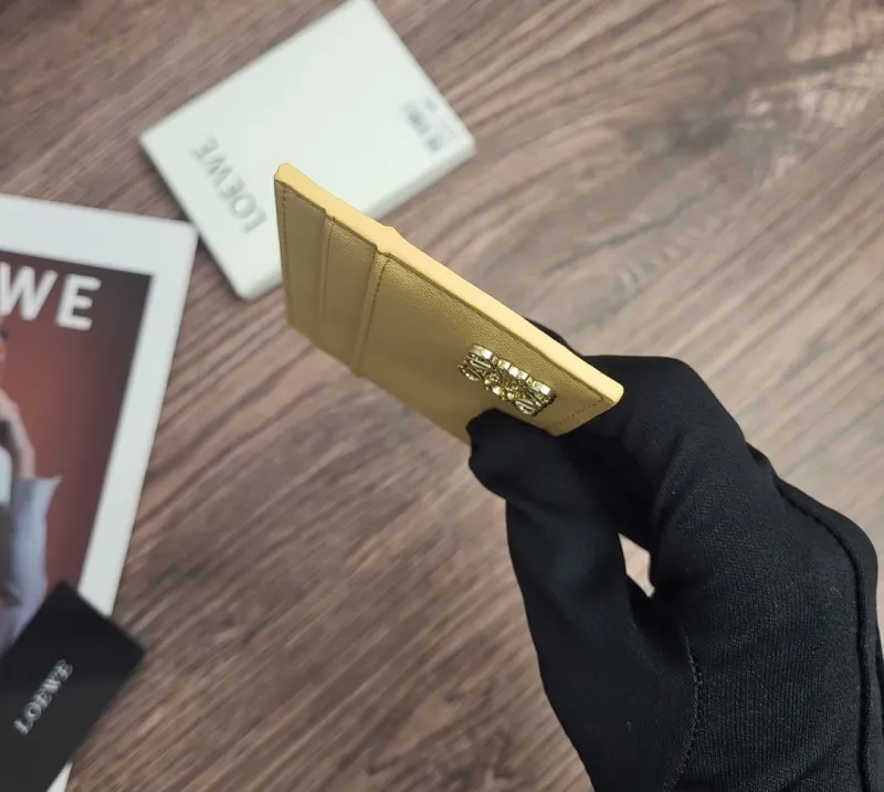 Alternative view of LOEWE L1122 Yellow Leather Card Holder