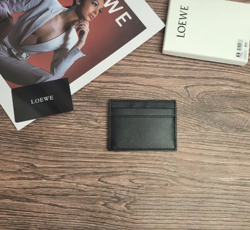 Alternative view of LOEWE Black Leather Card Holder