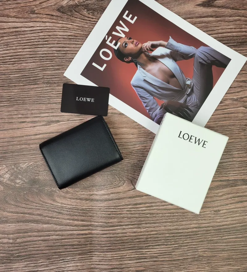 Alternative view of LOEWE Black Leather Wallet 335