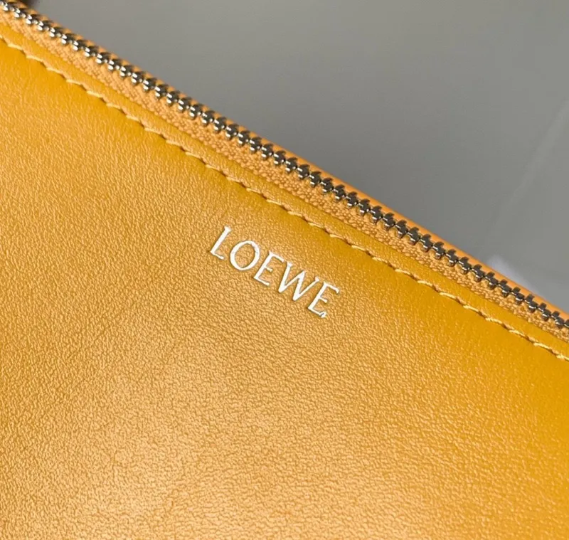 Loewe Yellow Leather Cosmetic Bag - Image 8