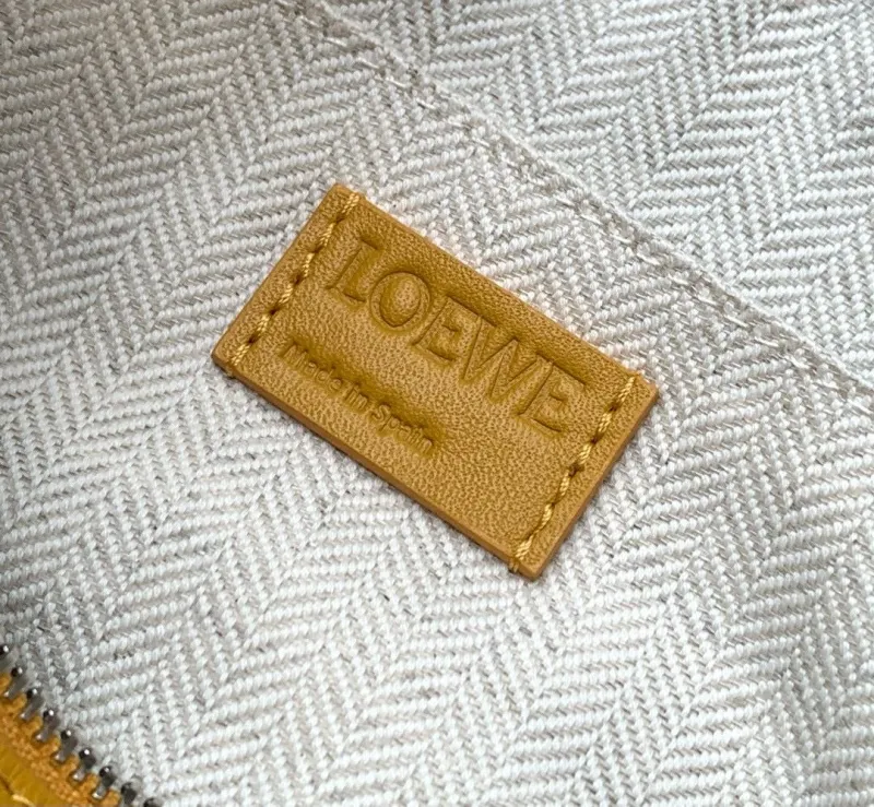 Loewe Yellow Leather Cosmetic Bag - Image 9