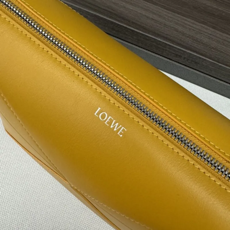 LOEWE Yellow Leather Cosmetic Bag 18 - Image 7