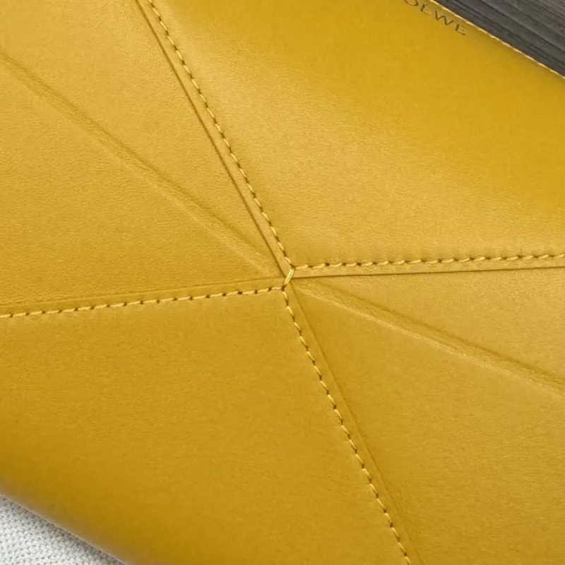 LOEWE Yellow Leather Cosmetic Bag 18 - Image 8