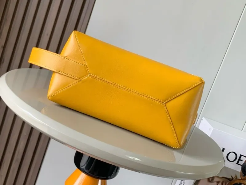 Loewe Yellow Leather Cosmetic Bag 29 - Image 3