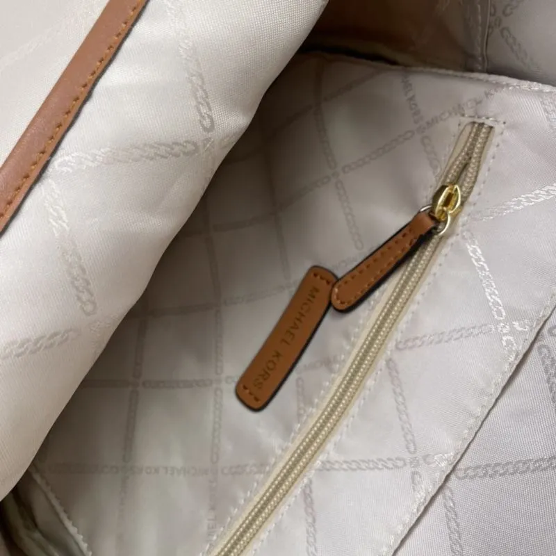 Michael Kors F022 Monogram Beige Backpack - Image 9