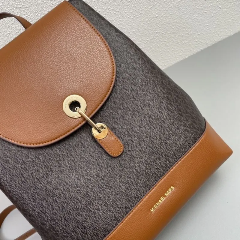 Michael Kors Brown Signature Backpack H08086 - Image 4