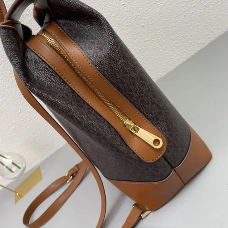 Michael Kors Brown Signature Backpack H08086 - Image 5