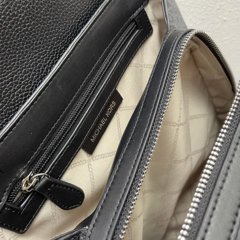 Michael Kors Black Monogram Backpack H08086 - Image 9