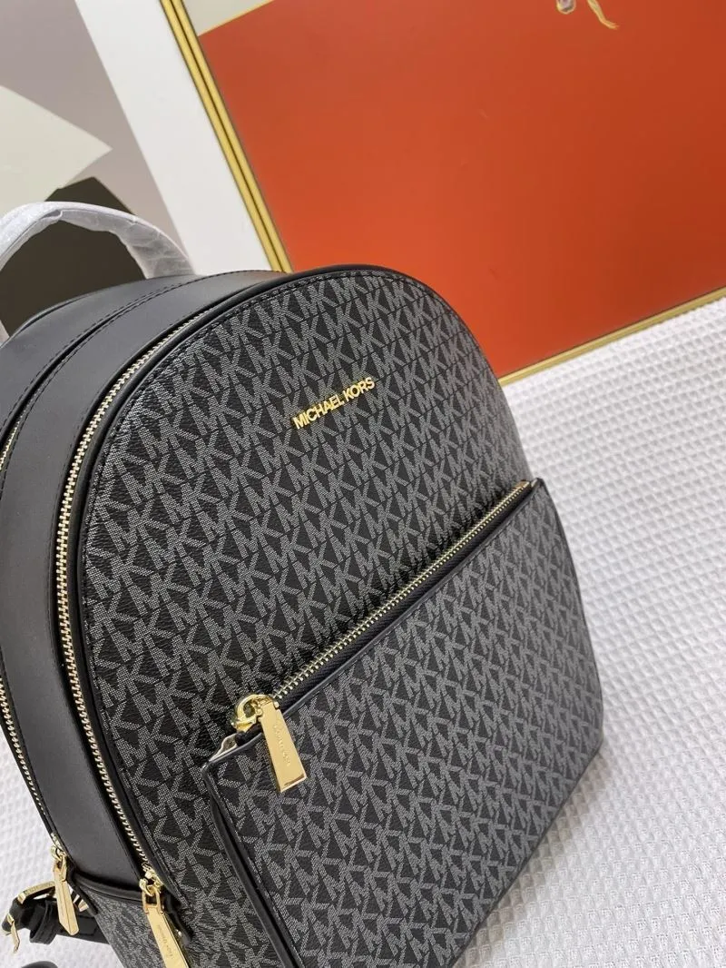 Michael Kors J08288 Black Monogram Women's Backpack 32cm - Image 5