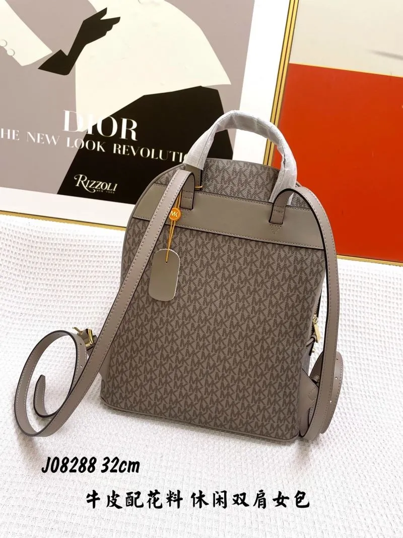 Michael Kors J08288 Taupe Women's Backpack 32cm - Image 3