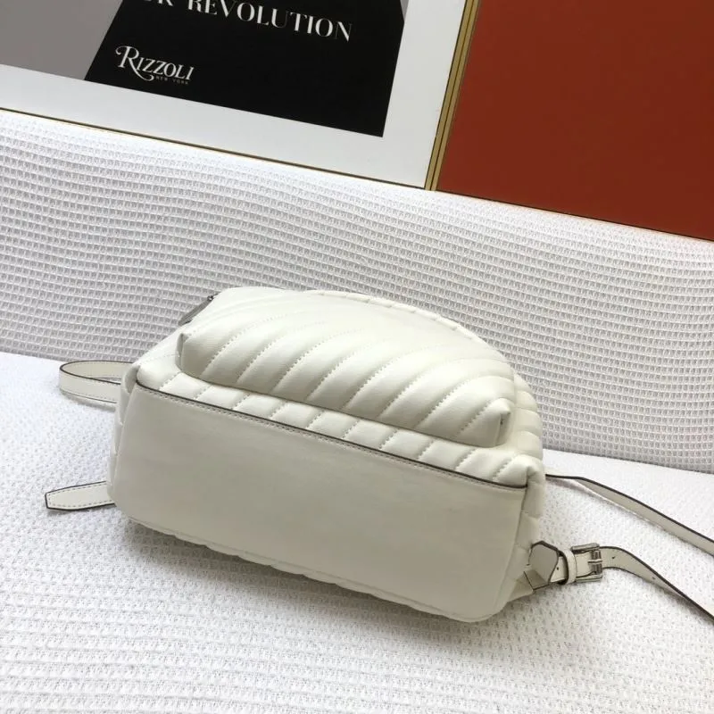 Michael Kors White Leather Backpack 8072-1 - Image 7