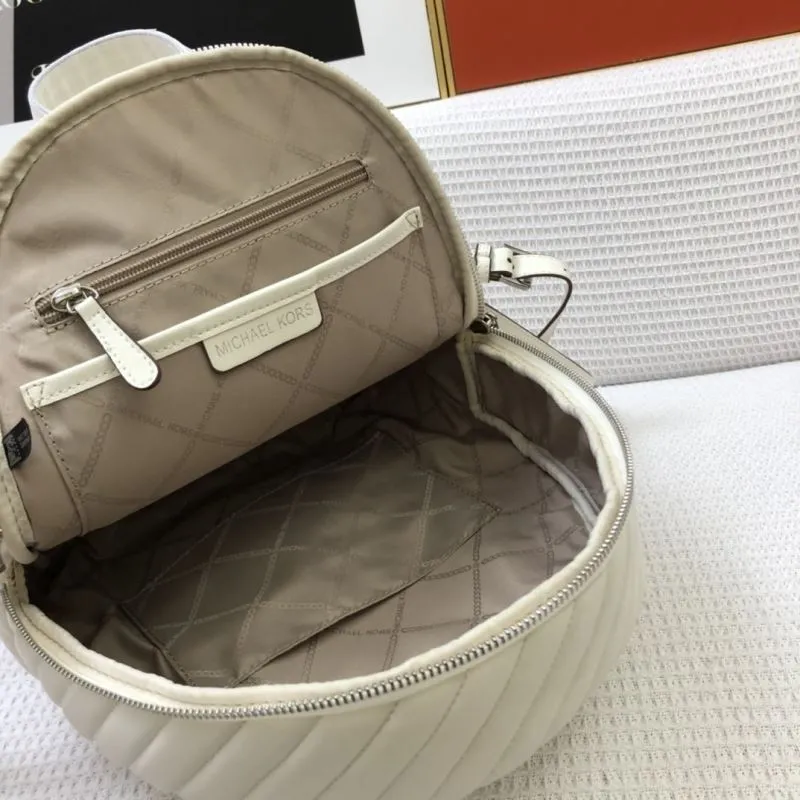 Michael Kors White Leather Backpack 8072-1 - Image 8