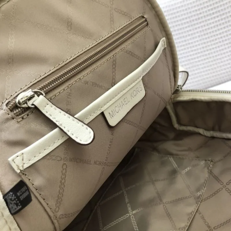 Michael Kors White Leather Backpack 8072-1 - Image 9