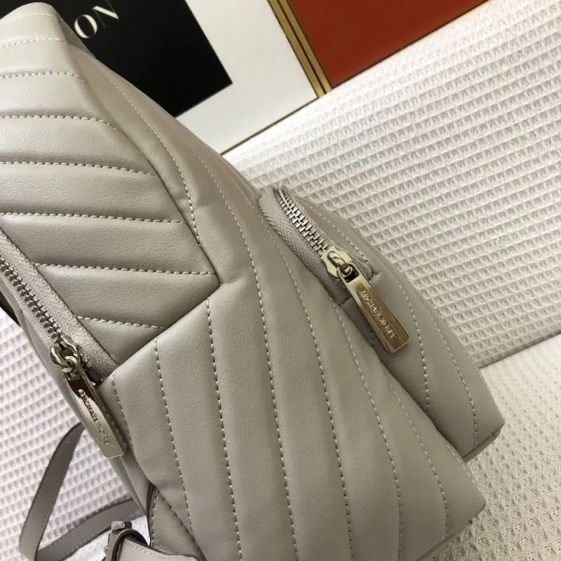 Michael Kors Gray Leather Backpack 8072-1 - Image 5