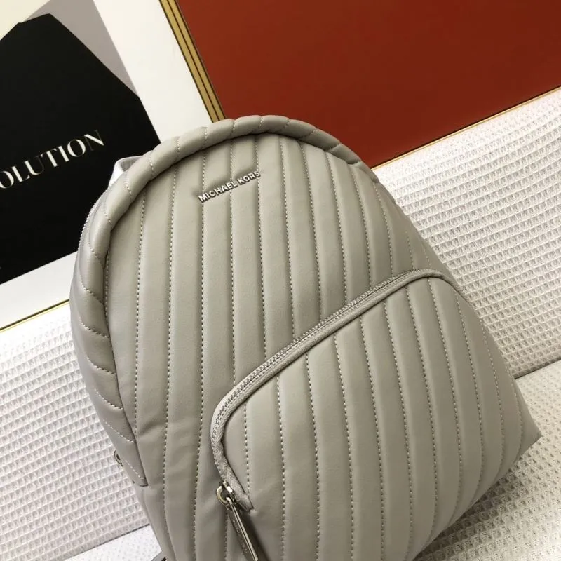Michael Kors Gray Leather Backpack 8072-1 - Image 6