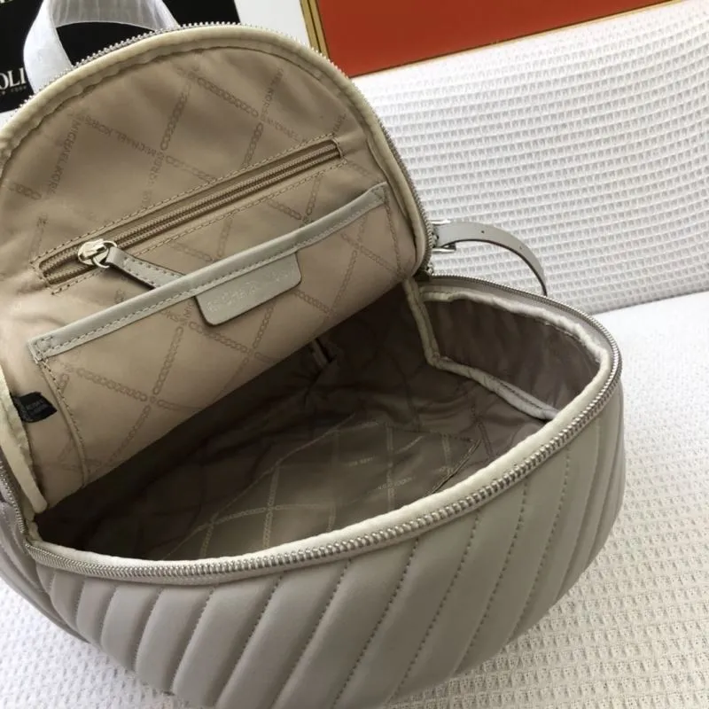 Michael Kors Gray Leather Backpack 8072-1 - Image 8