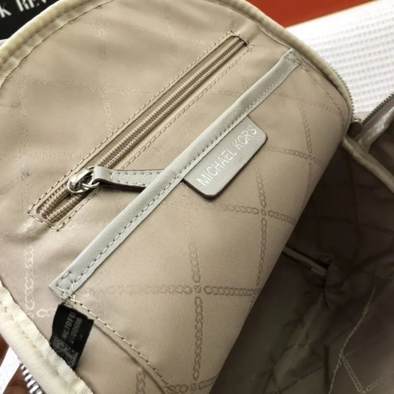 Michael Kors Gray Leather Backpack 8072-1 - Image 9