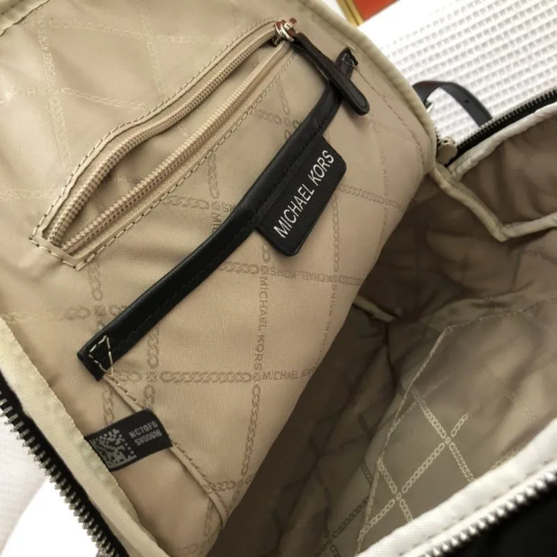 Michael Kors Black Quilted Leather Backpack 8072-1 - Image 9
