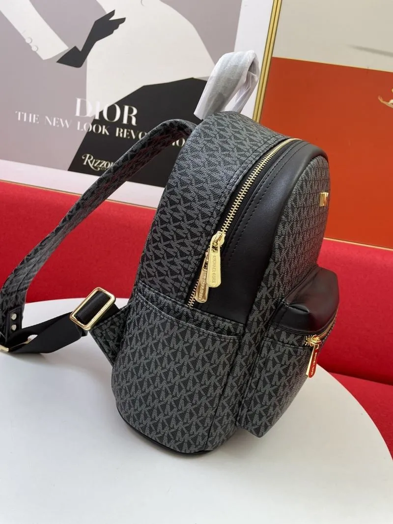 MK F09815 Black Monogram Backpack - Image 5