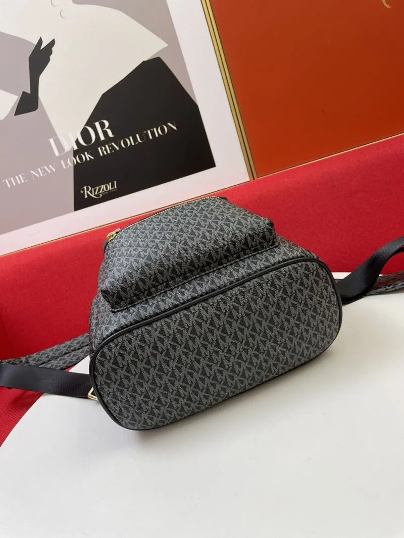 MK F09815 Black Monogram Backpack - Image 7