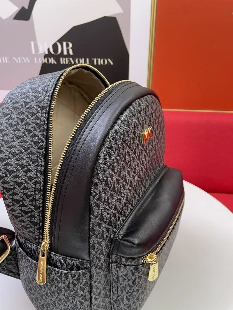 MK F09815 Black Monogram Backpack - Image 8